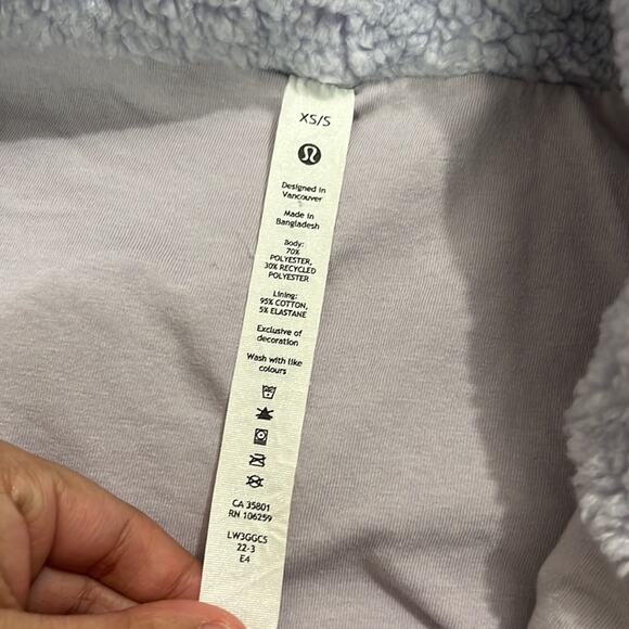 Lululemon Scuba Oversized Fleece Funnel Neck XS/S Winter Cozy Purple Athleisure - Picture 12 of 12